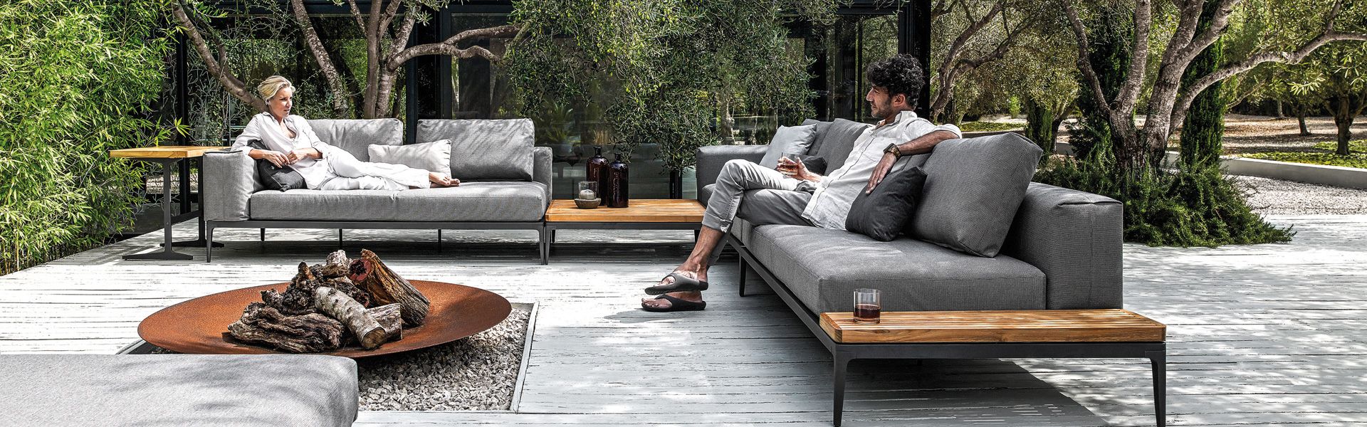 Salon de jardin naevia turquoise