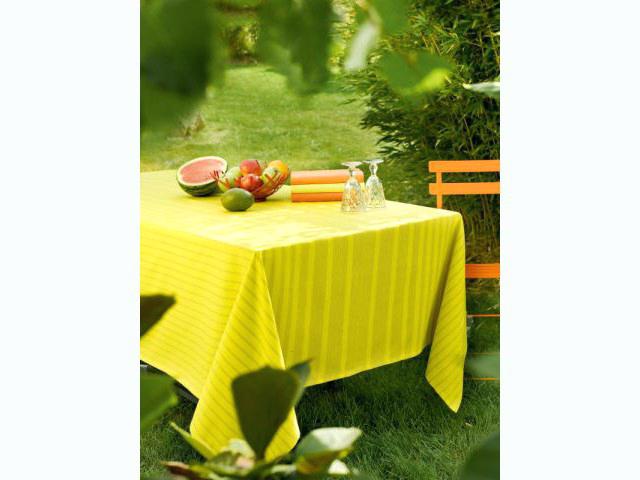Nappe ovale pour salon de jardin