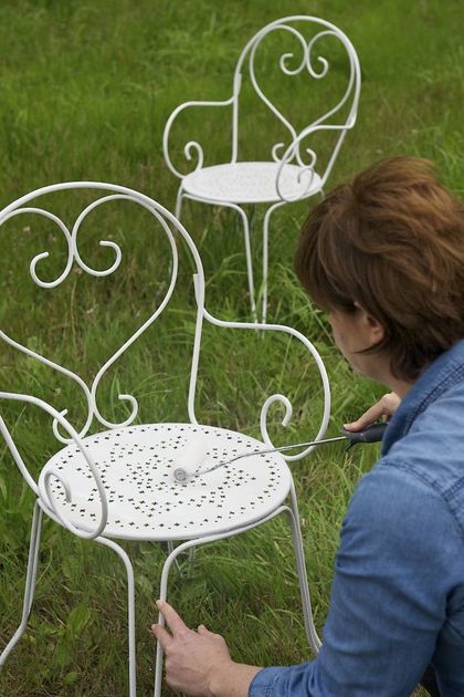 Peinture salon de jardin metal