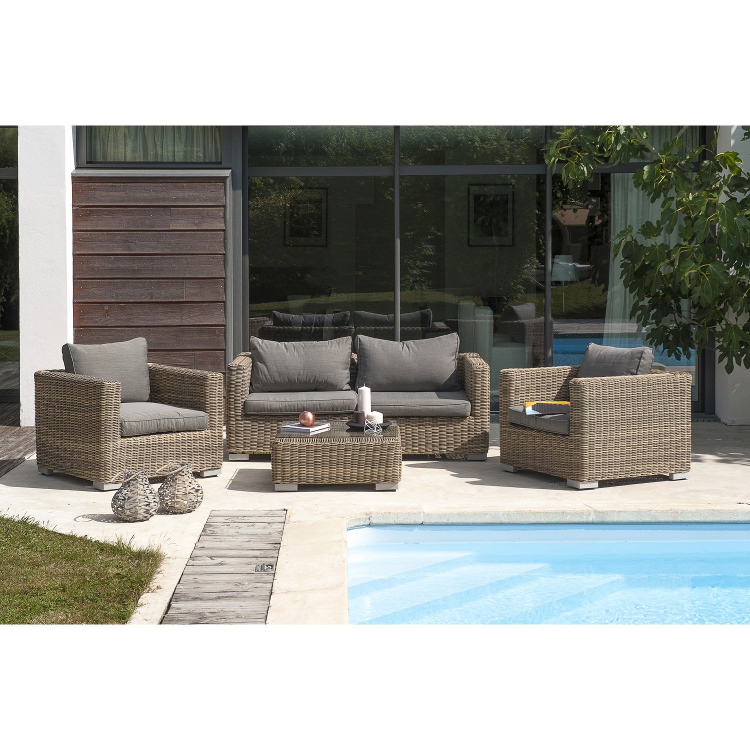 Salon de jardin resine 4 places leroy merlin