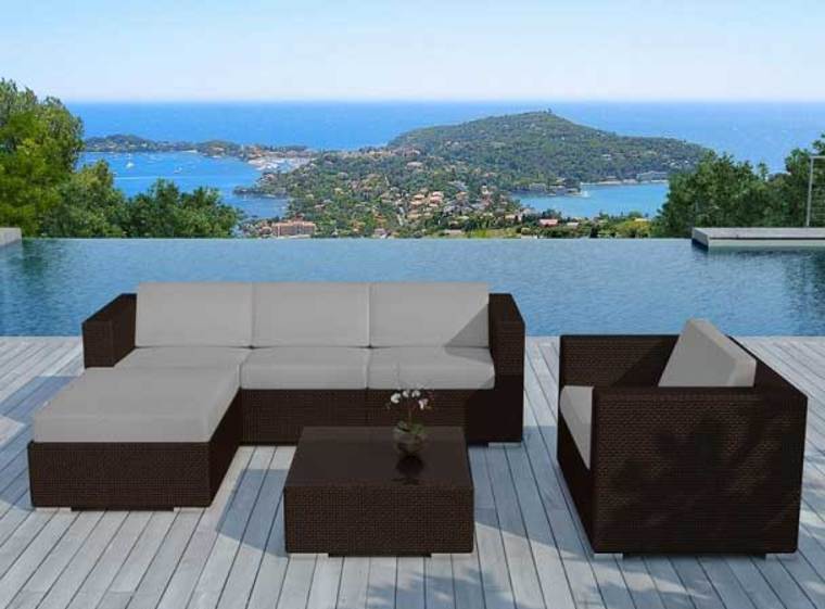 Housse de coussin salon de jardin miami
