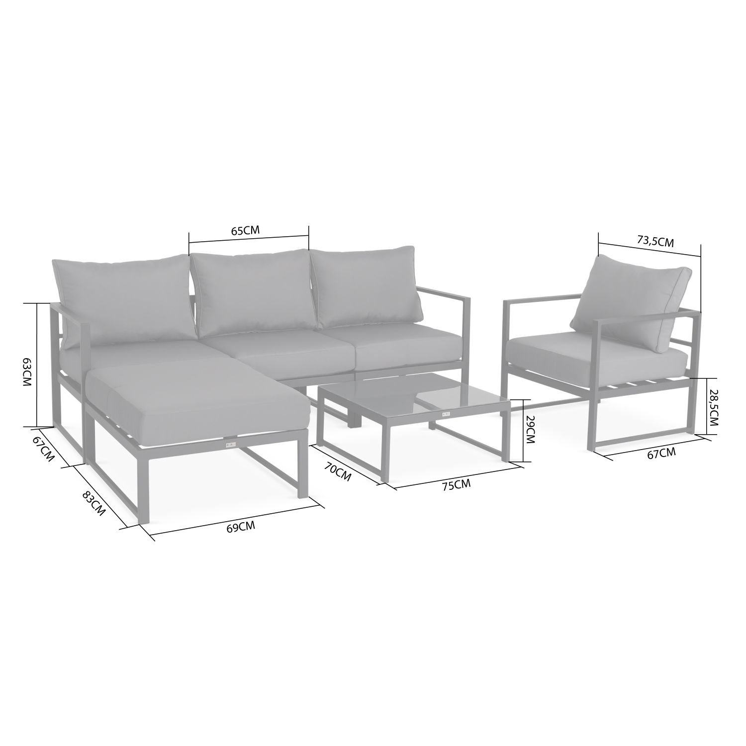 Salon de jardin coussin epais