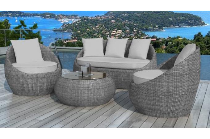 Salon de jardin resine tressee delorme