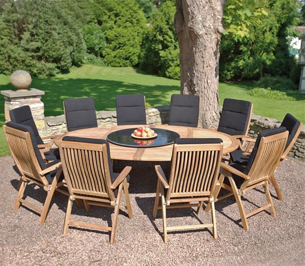 Mobilier de jardin table ovale
