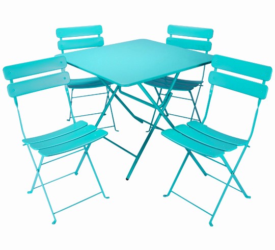 Petit salon de jardin pliable
