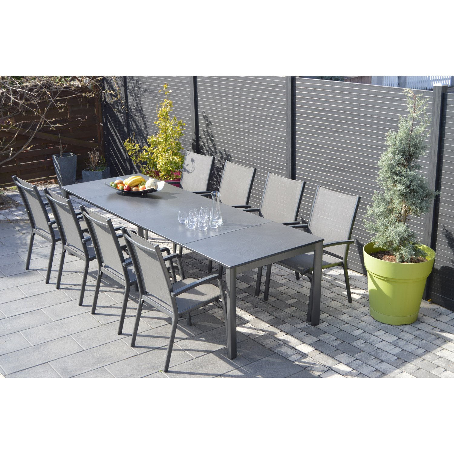 Salon de jardin 10 personnes soldes