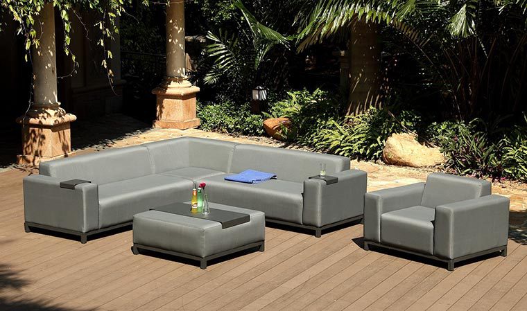 Salon de jardin modulable lounge 6/8 personnes