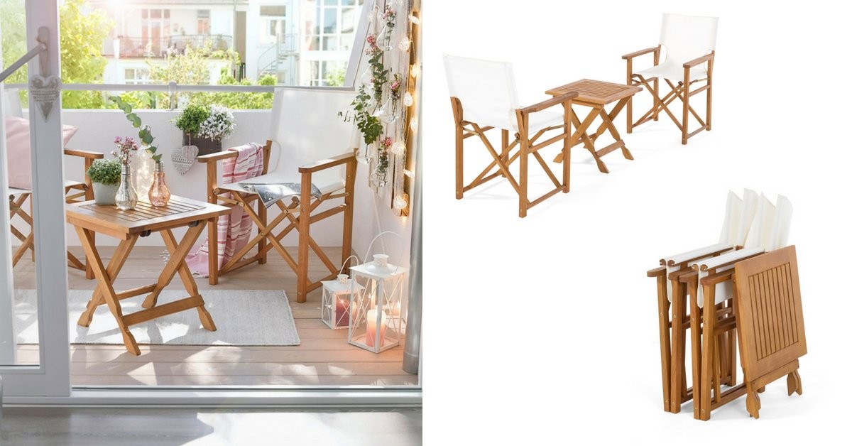 Petit salon de jardin pour petit balcon