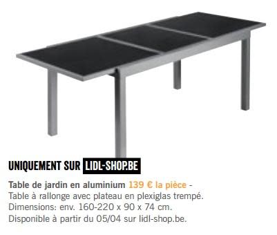 Mobilier de jardin chez lidl