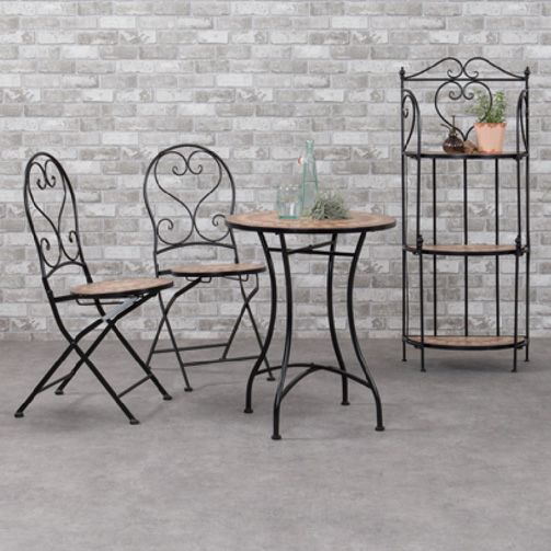 Table de salon de jardin mosaique