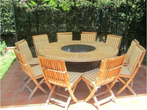 Salon de jardin teck leclerc