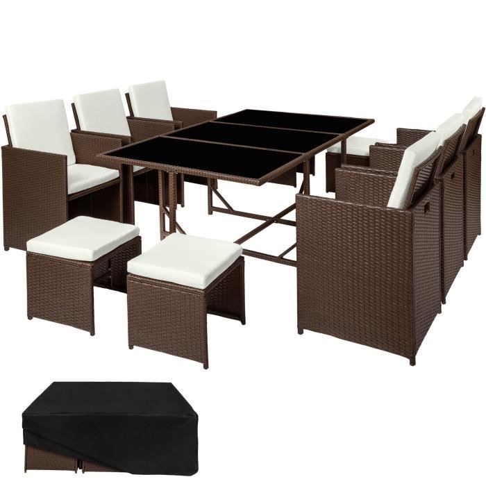 Tectake salon de jardin résine tressée
