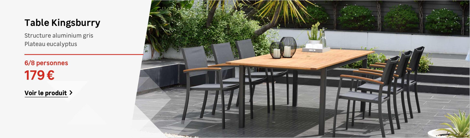 Table de salon de jardin metal
